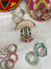 Tiny Black Bangle Set