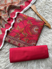 SA82 - Safina Printed Khaddar Jacquard 3P