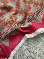 SA82 - Safina Printed Khaddar Jacquard 3P