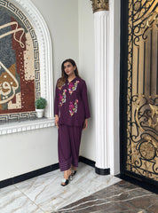 Purple Aura Embroidered