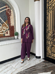 Purple Aura Embroidered