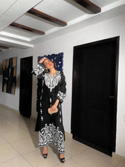 EMBROIDERED ARI two pc