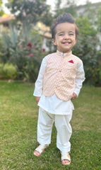 Pearl II - Boys clothing Price in Pakistan boys waistcoat Cotton cultural off white