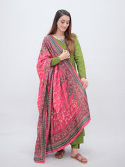 Manzil Silk Odhni (Hot Pink)