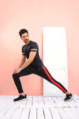 Fitness Welt - Red Panel Bottoms