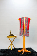 Ajrak Mosaic Stole | Redish | Men TNG by MD