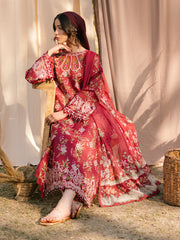 Ivory-02 - Embroidered Lawn 3P