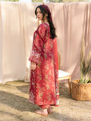 Ivory-02 - Embroidered Lawn 3P