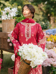 Ivory-04 - Embroidered Lawn 3P