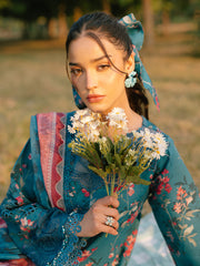 Ivory-07 - Embroidered Lawn 3P