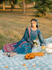 Ivory-07 - Embroidered Lawn 3P
