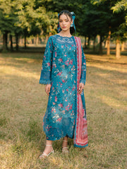 Ivory-07 - Embroidered Lawn 3P