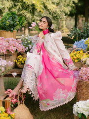 Ivory-09 - Embroidered Lawn 3P