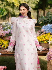 Ivory-09 - Embroidered Lawn 3P