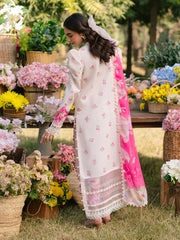 Ivory-09 - Embroidered Lawn 3P