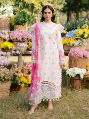 Ivory-09 - Embroidered Lawn 3P