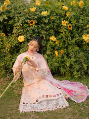 Ivory-10 - Embroidered Lawn 3P