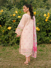 Ivory-10 - Embroidered Lawn 3P