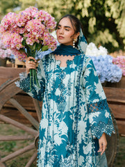 Ivory-11 - Embroidered Lawn 3P