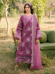Ivory-13 - Embroidered Lawn 3P
