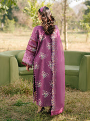 Ivory-13 - Embroidered Lawn 3P
