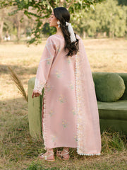 Ivory-14 - Embroidered Lawn 3P