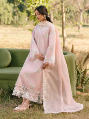Ivory-14 - Embroidered Lawn 3P