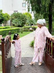 Lines in Tangerine Dress for Girls