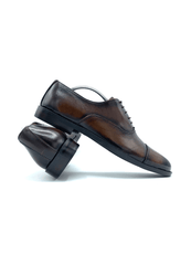Luxury Brown Handmade Oxfords Shoes