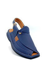 Luxury Zalmi Blue Peshawari Chappal