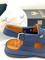 Luxury Zalmi Blue Peshawari Chappal