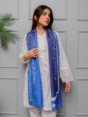 Ghalib Ki Khuwaish Stole (Blue)