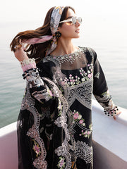 MS-01 - Embroidered Luxury Lawn 3P