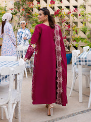 MS-03 - Embroidered Luxury Lawn 3P