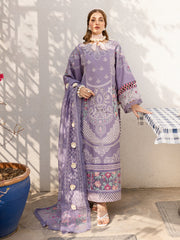 MS-05 - Embroidered Luxury Lawn 3P