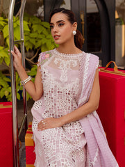MS-07 - Embroidered Luxury Lawn 3P