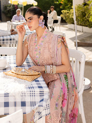 MS-08 - Embroidered Luxury Lawn 3P