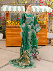 MS-09 - Embroidered Luxury Lawn 3P