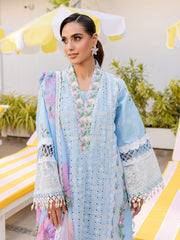 MS-10 - Embroidered Luxury Lawn 3P