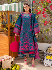 MS-11 - Embroidered Luxury Lawn 3P
