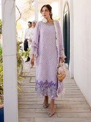 MS-13 - Embroidered Luxury Lawn 3P