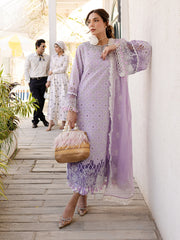 MS-13 - Embroidered Luxury Lawn 3P