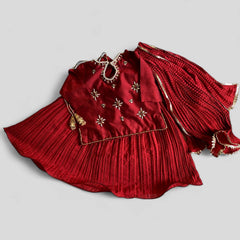 Rubi Crush Silk Lehenga Choli Set