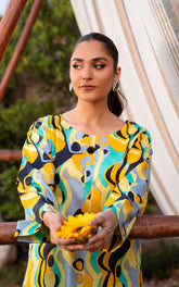 2PC Unstitched -Lawn PR04-YLW