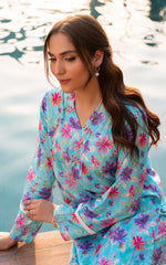 2PC Unstitched -Lawn PR02-SBL