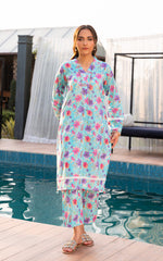 2PC Unstitched -Lawn PR02-SBL