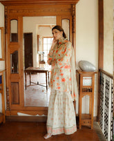 Pastel Floral Gharara Set