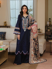 SK-02B - 3P Embroidered Khaddar