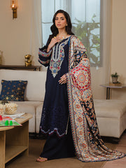 SK-02B - 3P Embroidered Khaddar