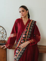 SK-06B - 3P Embroidered Khaddar